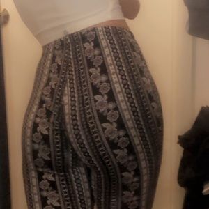 flowy tribal print pants